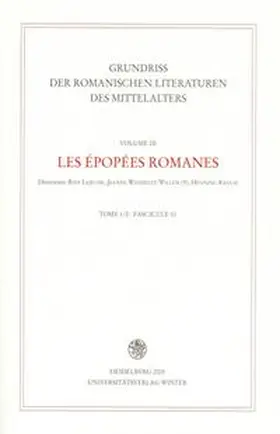  Grundriss der romanischen Literaturen des Mittelalters / C. Franco-italien et épopée franco-italienne | Buch |  Sack Fachmedien