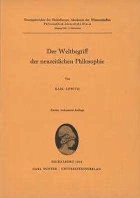 Löwith |  Der Weltbegriff der neuzeitlichen Philosophie | Buch |  Sack Fachmedien