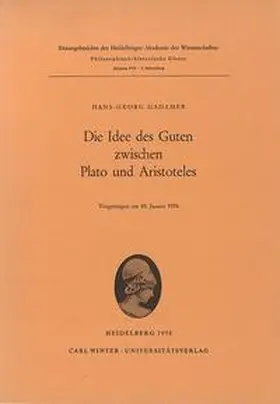 Gadamer |  Die Idee des Guten zwischen Plato und Aristoteles | Buch |  Sack Fachmedien