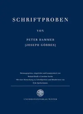 Görres / Reuß / Socha |  Schriftproben von Peter Hammer [Joseph Görres] | Buch |  Sack Fachmedien