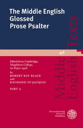 Black / St-Jacques |  The Middle English Glossed Prose Psalter / Part 2 | Buch |  Sack Fachmedien