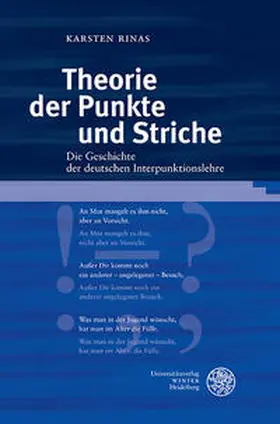 Rinas |  Theorie der Punkte und Striche | Buch |  Sack Fachmedien