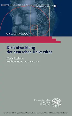 Rüegg |  Die Entwicklung der deutschen Universität | eBook | Sack Fachmedien