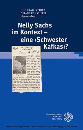 Strob / Louth |  Nelly Sachs im Kontext - eine >Schwester Kafkas<? | eBook | Sack Fachmedien
