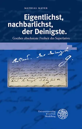Mayer |  Eigentlichst, nachbarlichst, der Deinigste | eBook | Sack Fachmedien