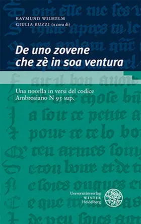 Wilhelm / Buzzi |  „De uno zovene che zè in soa ventura“ | Buch |  Sack Fachmedien