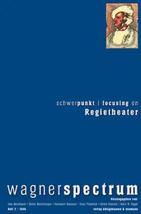 Bermbach / Borchmeyer / Danuser |  Schwerpunkt /Focusing on Regietheater | Buch |  Sack Fachmedien