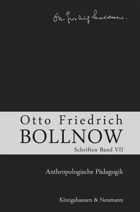 Boelhauve / Lessing / Kühne-Bertram |  Otto Friedrich Bollnow: Schriften | Buch |  Sack Fachmedien