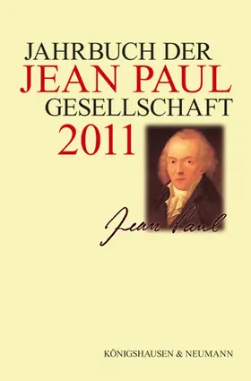 Schmitz-Emans / Dangel-Pelloquin / Pfotenhauer |  Jahrbuch der Jean-Paul-Gesellschaft | Buch |  Sack Fachmedien