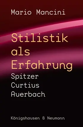 Mancini |  Stilistik als Erfahrung | Buch |  Sack Fachmedien