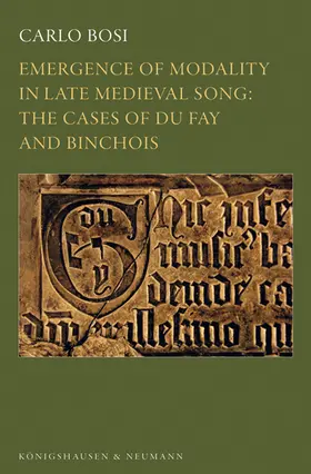 Bosi |  Emergence of Modality in Late Medieval Song: | Buch |  Sack Fachmedien