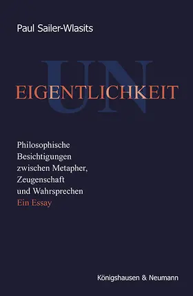 Sailer-Wlasits |  Uneigentlichkeit | eBook | Sack Fachmedien