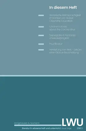 Bauer / Glaubitz / Klepper |  Literatur in Wissenschaft und Unterricht. Neue Folge 1/2023 | Buch |  Sack Fachmedien