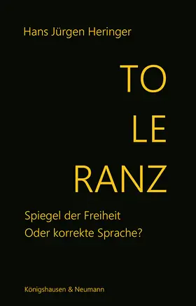 Heringer |  Toleranz | Buch |  Sack Fachmedien