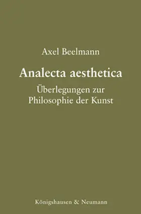 Beelmann |  Analecta aesthetica | eBook | Sack Fachmedien