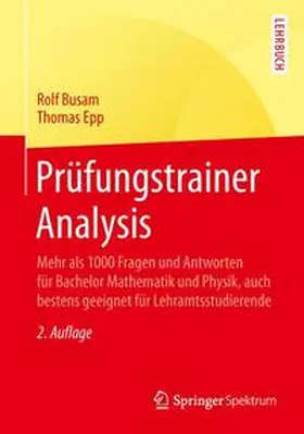 Busam / Epp |  Prüfungstrainer Analysis | Buch |  Sack Fachmedien