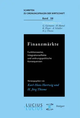 Thieme / Hartwig | Finanzmärkte | Buch | 978-3-8282-0094-4 | www2.sack.de