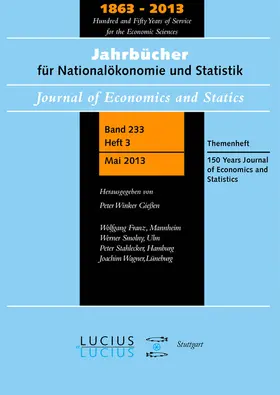 Winker / Franz |  150 Years Journal of Economics and Statistics | Buch |  Sack Fachmedien