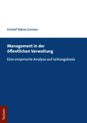 Germer |  Management in der öffentlichen Verwaltung | Buch |  Sack Fachmedien