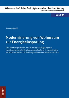 Denkl |  Modernisierung von Wohnraum zur Energieeinsparung | eBook | Sack Fachmedien