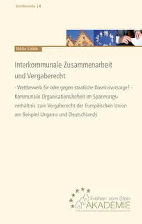 Szirbik |  Interkommunale Zusammenarbeit und Vergaberecht | Buch |  Sack Fachmedien