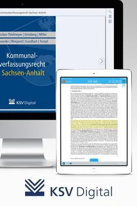  Kommunalverfassungsrecht Sachsen-Anhalt (digital) | Datenbank |  Sack Fachmedien
