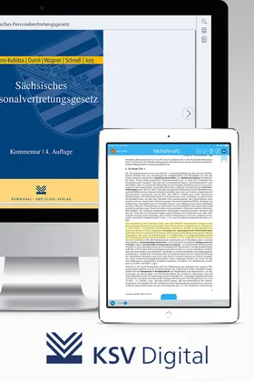 Behrens-Kubitza / Darré / Wagner |  Sächsisches Personalvertretungsgesetz (digital) | Datenbank |  Sack Fachmedien