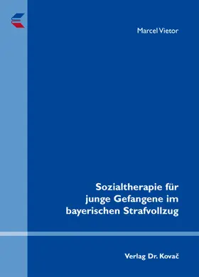 Vietor |  Sozialtherapie für junge Gefangene im bayerischen Strafvollzug | Buch |  Sack Fachmedien