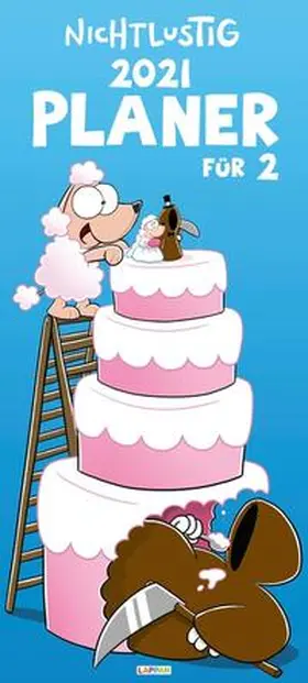 Sauer |  Nichtlustig Planer für 2 2021: Monatskalender für die Wand | Sonstiges |  Sack Fachmedien