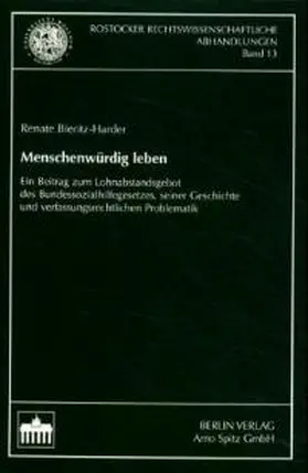 Bieritz-Harder |  Menschenwürdig leben | Buch |  Sack Fachmedien