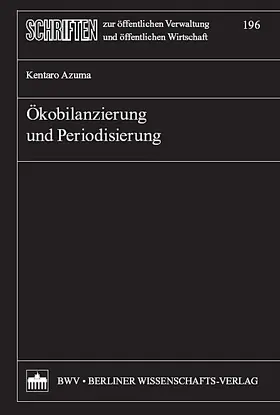 Azuma |  Ökobilanzierung und Periodisierung | Buch |  Sack Fachmedien