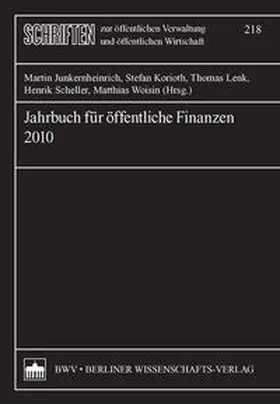 Junkernheinrich / Korioth / Lenk | Jahrbuch für öffentliche Finanzen (2010) | Buch | 978-3-8305-1778-8 | sack.de