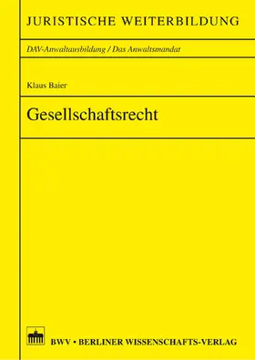 Baier | Gesellschaftsrecht | E-Book | sack.de