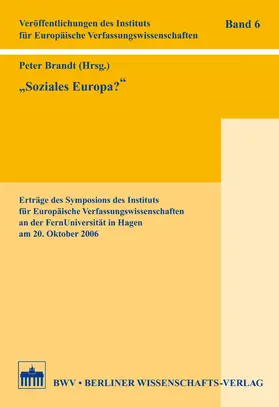 Brandt |  "Soziales Europa?" | eBook | Sack Fachmedien