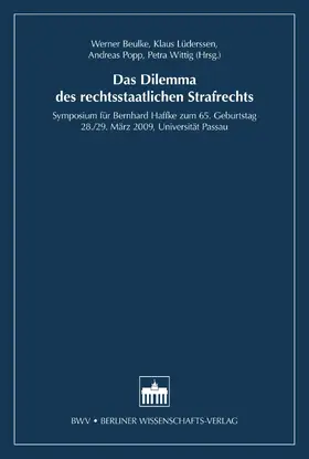 Beulke / Lüderssen / Popp |  Das Dilemma des rechtsstaatlichen Strafrechts | eBook | Sack Fachmedien