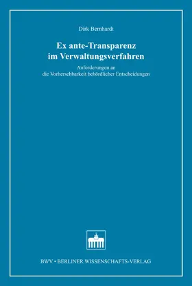 Bernhardt |  Ex ante-Transparenz im Verwaltungsverfahren | eBook | Sack Fachmedien