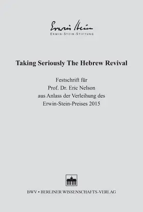 Achtner / Klöckner / Reimer |  Taking Seriously The Hebrew Revival | Buch |  Sack Fachmedien