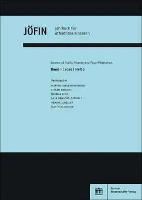 Junkernheinrich / Korioth / Lenk |  Jahrbuch für öffentliche Finanzen 1 (2025) 2 | Buch |  Sack Fachmedien