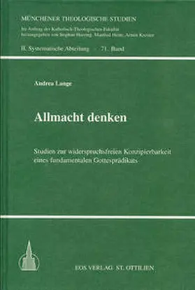 Lange |  Allmacht denken - Studien zur widerspruchsfreien Konzipierbarkeit eines fundamentalen Gottesprädikats | Buch |  Sack Fachmedien