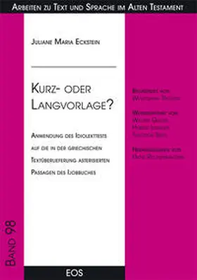 Eckstein |  Kurz- oder Langvorlage? | Buch |  Sack Fachmedien