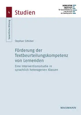 Schicker |  Förderung der Textbeurteilungskompetenz von Lernenden | Buch |  Sack Fachmedien