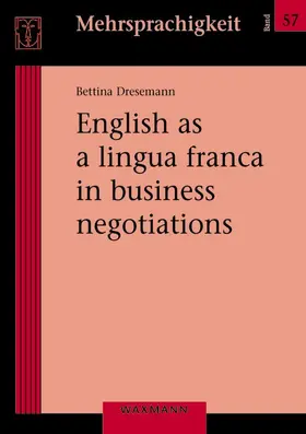 Dresemann / Dresemann-Picker |  English as a lingua franca in business negotiations | Buch |  Sack Fachmedien