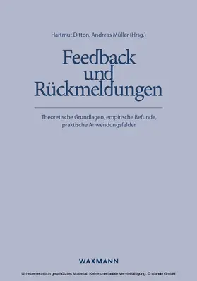 Ditton / Müller |  Feedback und Rückmeldungen | eBook | Sack Fachmedien