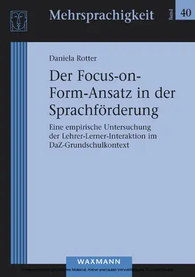 Rotter | Der Focus-on-Form-Ansatz in der Sprachförderung | E-Book | sack.de