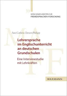 Deters-Philipp | Lehrersprache im Englischunterricht an deutschen Grundschulen | E-Book | sack.de