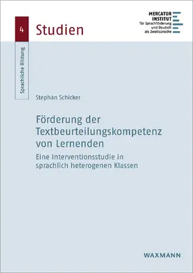 Schicker |  Förderung der Textbeurteilungskompetenz von Lernenden | eBook | Sack Fachmedien