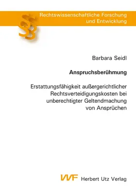 Seidl |  Anspruchsberühmung | eBook | Sack Fachmedien