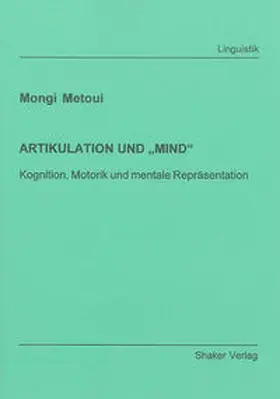 Metoui |  ARTIKULATION UND „MIND“ | Buch |  Sack Fachmedien