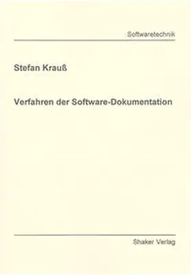 Krauss |  Verfahren der Software-Dokumentation | Buch |  Sack Fachmedien