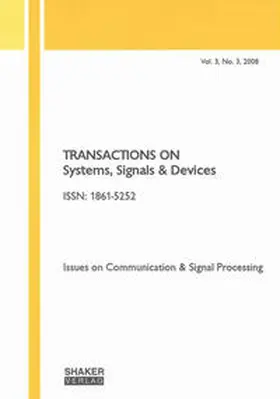 Derbel |  Transactions on Systems, Signals and Devices Vol. 3, No. 3 | Buch |  Sack Fachmedien